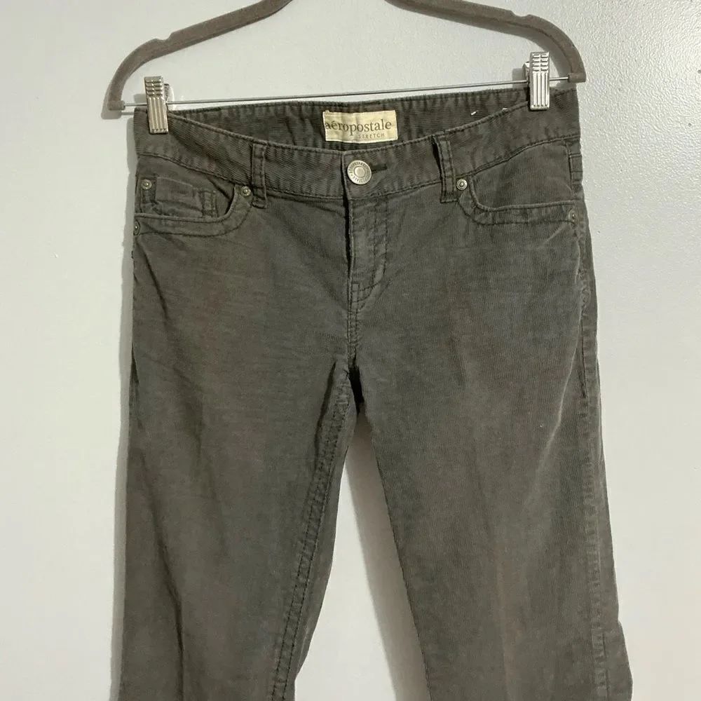 Aéropostale Gray corduroy stretch Jeans size 9-10